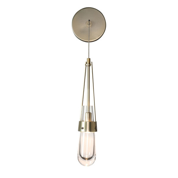 Link Antique Brass Low Voltage LED Wall Sconce with Clear Glass, image 4