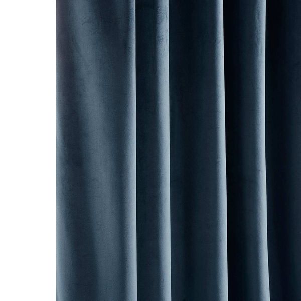 Blue 96 x 50 In. Plush Velvet Curtain Single Panel, image 13