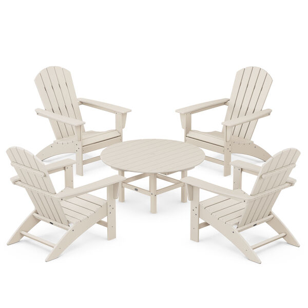Nautical Adirondack Chair Conversation Set, 5-Piece, image 1