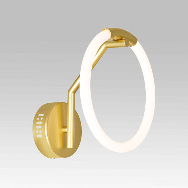 Hoops Satin Gold LED Wall Sconce, image 2