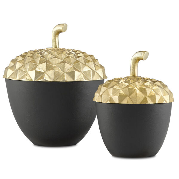 Oaknut Shiny Gold and Matte Black Small Jar, image 2