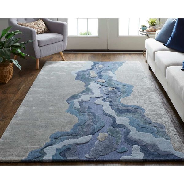 Serrano Gray Blue Green Rectangular 3 Ft. 6 In. x 5 Ft. 6 In. Area Rug, image 2