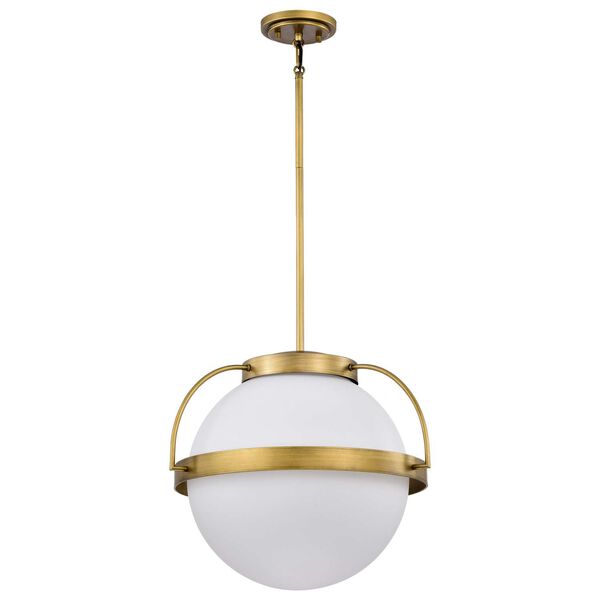 Lakeshore Natural Brass 18-Inch One-Light Pendant, image 1