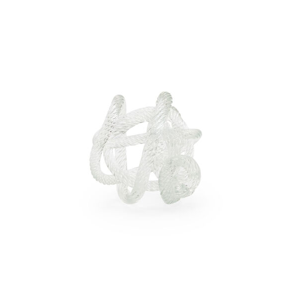 White Glass Love Knot, image 1