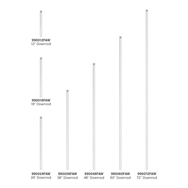 Appliance White 60-Inch Downrod, image 1