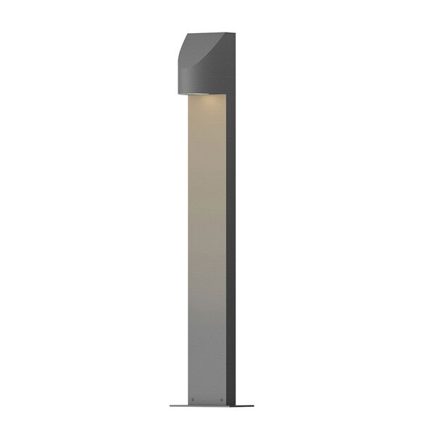 Inside-Out Shear Textured Gray 28-Inch LED Bollard, image 1
