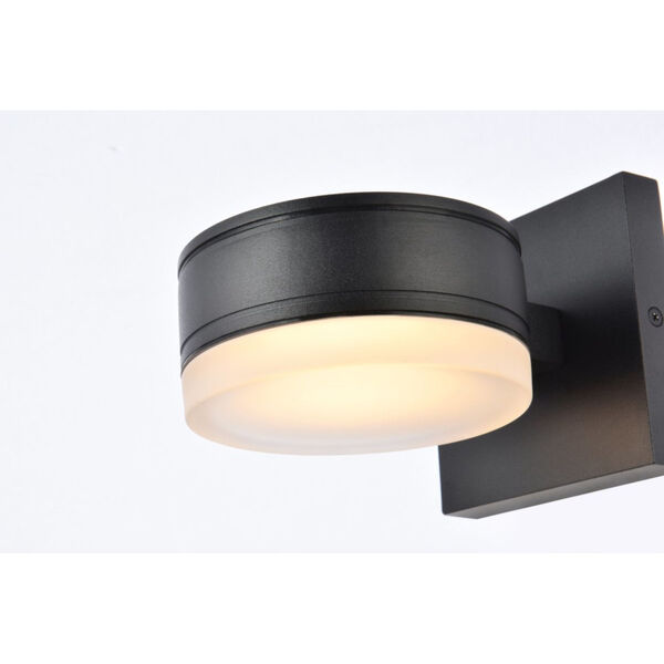 Raine Black Eight-Light LED Outdoor Wall Sconce, image 3