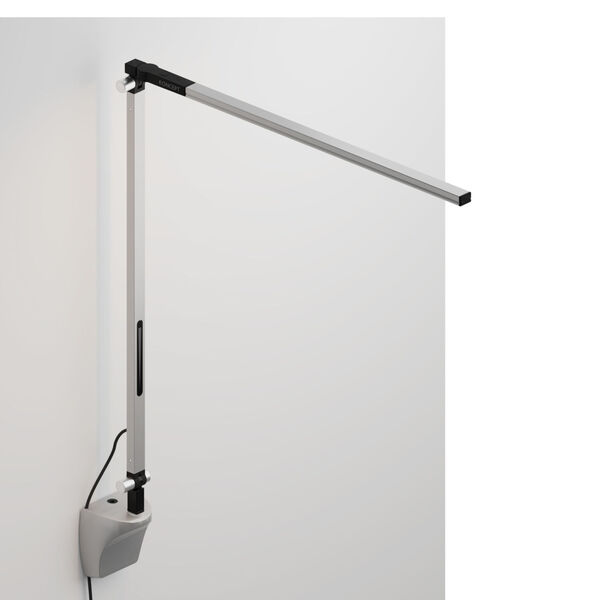 Z-Bar Silver LED Solo Desk Lamp with Wall Mount, image 1
