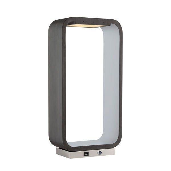 Corra Charcoal Gray LED Table Lamp, image 1