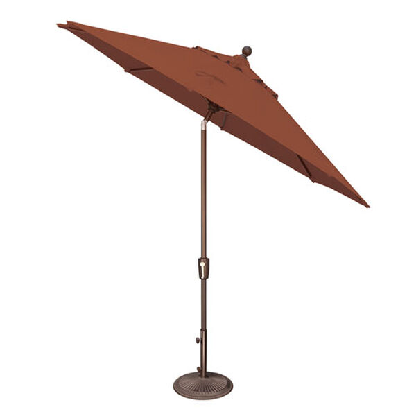 Catalina 9 Foot Octagon Market Umbrella in Natural Sunbrella and Bronze, image 7