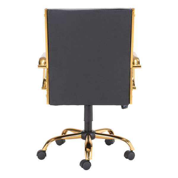 Profile Black and Gold Office Chair, image 4