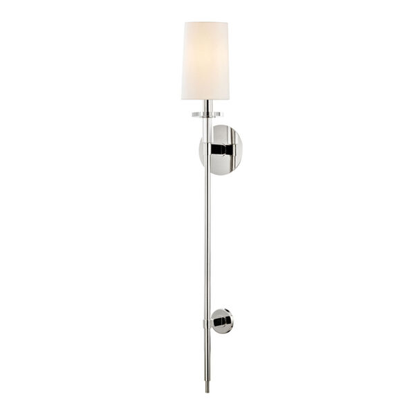 Amherst Polished Nickel One-Light Wall Sconce, image 1