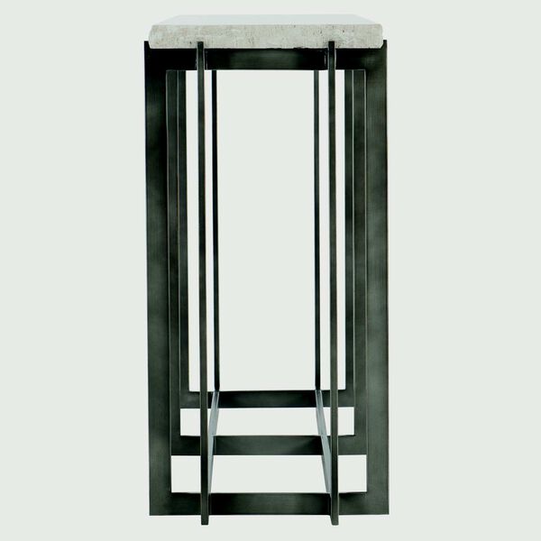 Hathaway Oil Rubbed Bronze and White Metal Console Table, image 3