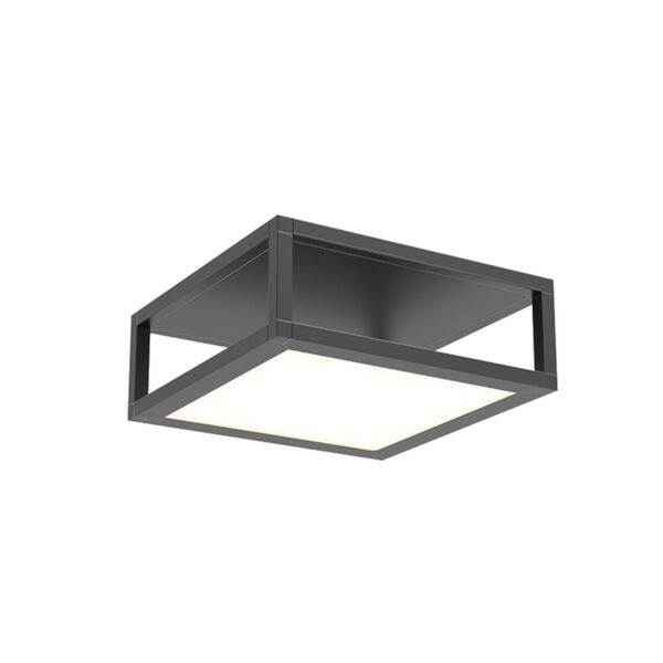 Cubix Satin Black One-Light LED Flush Mount, image 1