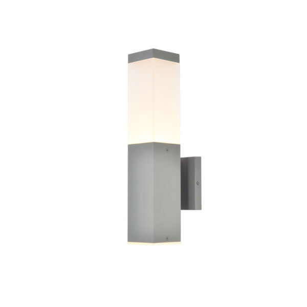 Raine Silver 260 Lumens 16-Light LED Outdoor Wall Sconce, image 2
