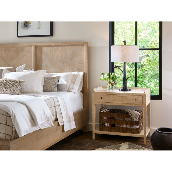Ames Rustic Natural Oak Complete Bed, image 5