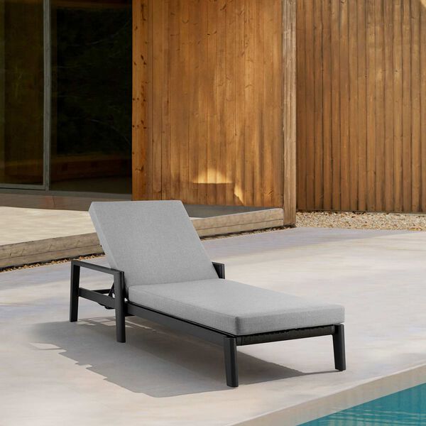 Grand Black Outdoor Chaise Lounge, image 4