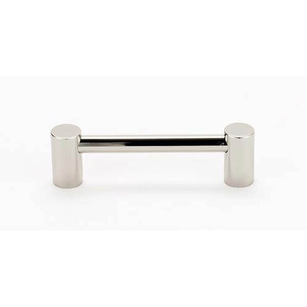 Contemporary Polished Nickel 4-Inch Round Pull, image 1