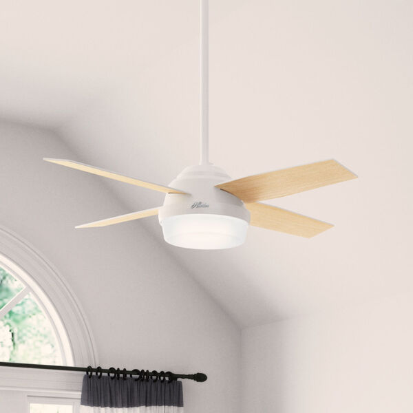 Dempsey Fresh White 44-Inch Two-Light LED Adjustable Ceiling Fan, image 8