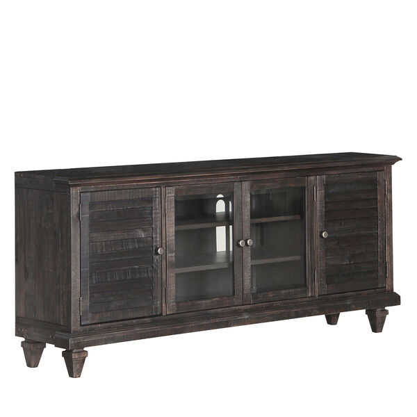 Calistoga Rustic Weathered Charcoal Entertainment Console, image 2