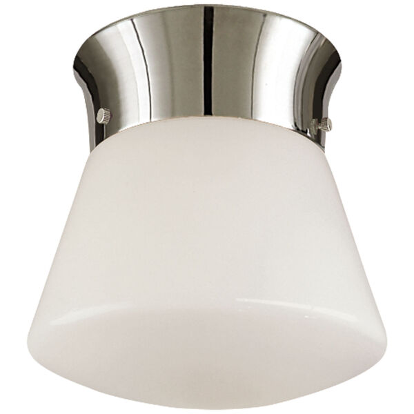 Perry Ceiling Light in Polished Nickel by Thomas O'Brien, image 1