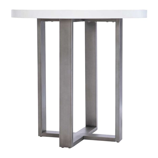 Del Mar White and Gray Outdoor Table, image 4