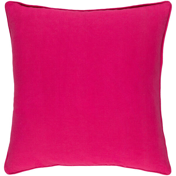 Pagoda Ivory and Hot Pink 18-Inch Pillow with Poly Fill, image 2