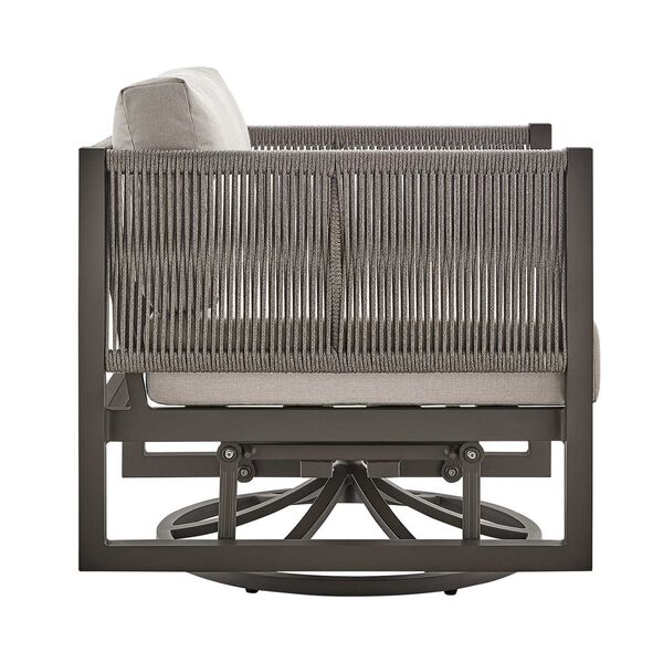 Cuffay Brown Outdoor Swivel Chair, image 3