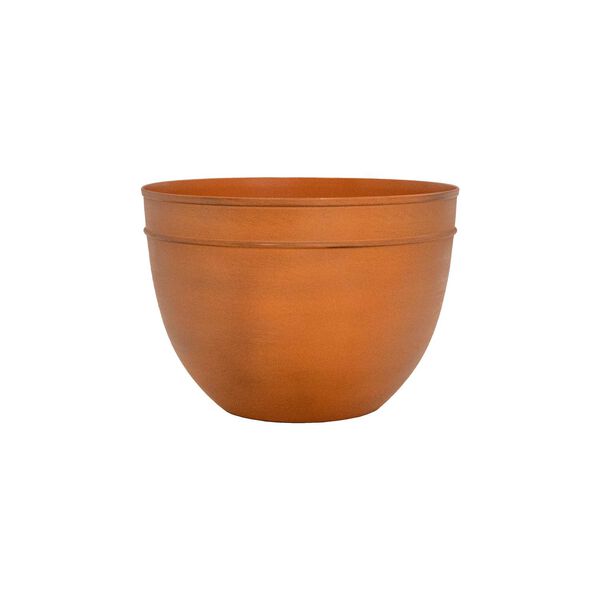 Burnt Sienna Eight-Inch Small Planting Pot, image 1