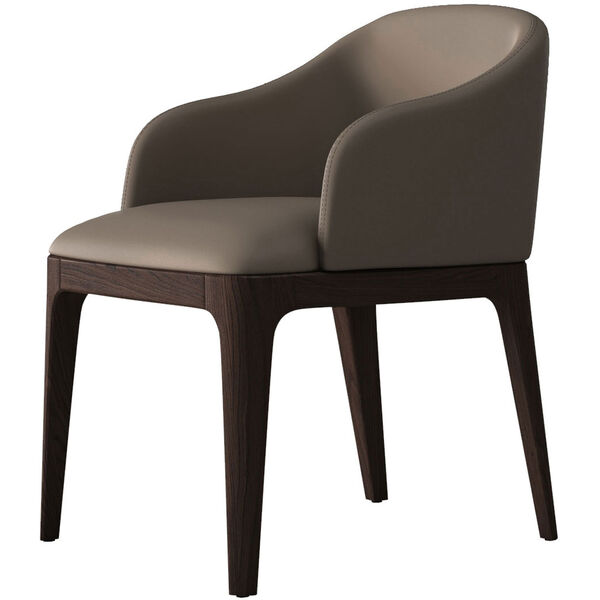 Wooster Castle Gray Eco Leather Dining Chair, image 10