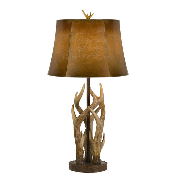 Darby Bronze and Natural One-Light Table Lamp, image 1