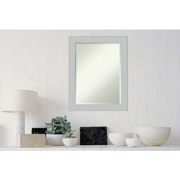 Shiplap White 22-Inch Wall Mirror, image 4