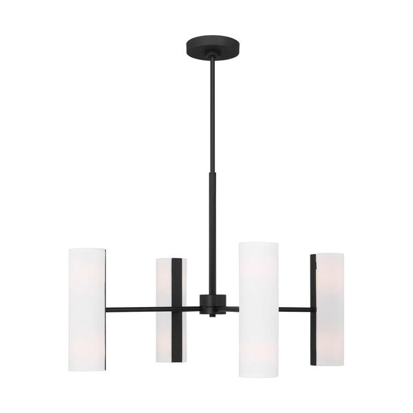 Capalino Midnight Black Eight-Light Large Chandelier by Drew and Jonathan, image 1