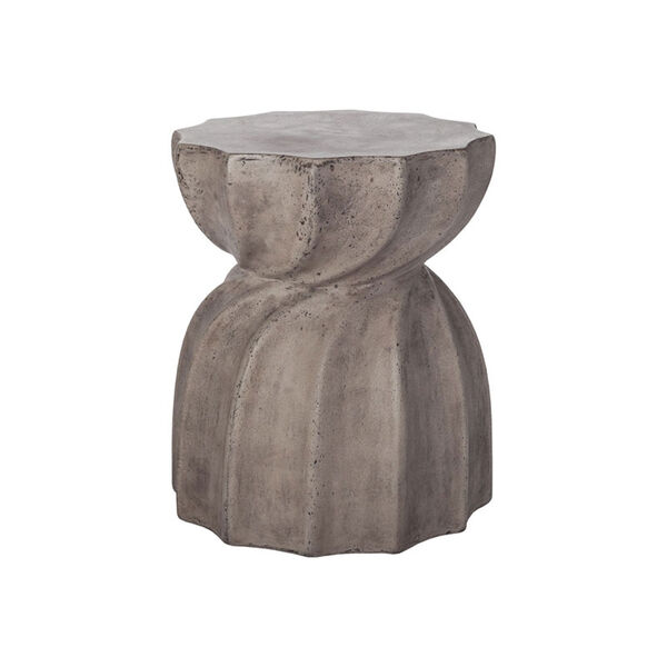 Industrial Warp Waxed Concrete Side Table, image 1