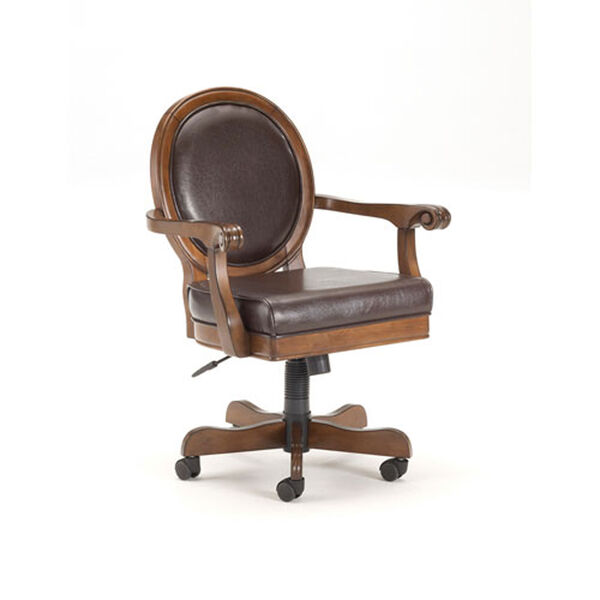 Wellington Rich Cherry Round Back Game Chair, image 1