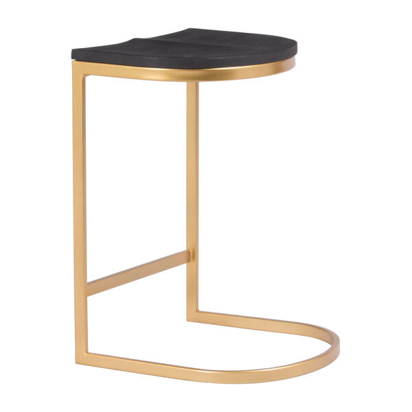 Louis Black and Gold Counter Stool, Set of Two, image 6