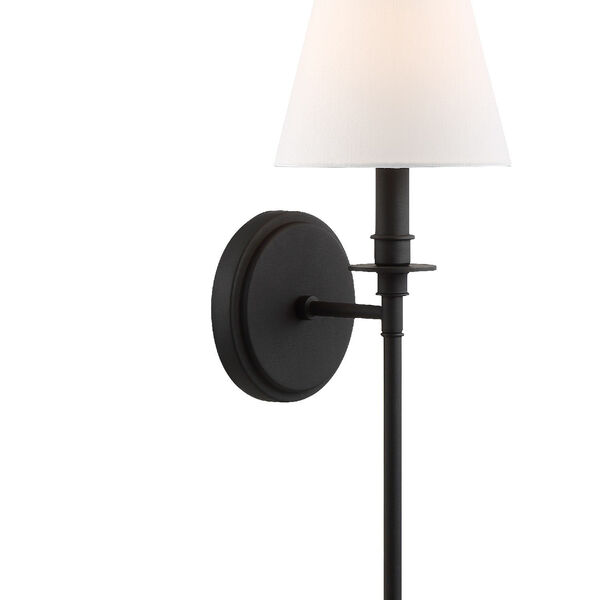 Riverdale One-Light Black Forged Wall Sconce, image 4