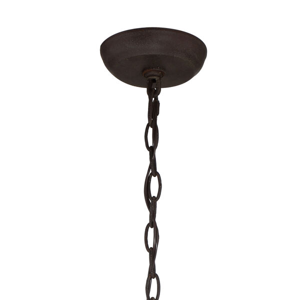 Rylee Forged Bronze Three-Light Chandelier Convertible to Semi-Flush Mount, image 6