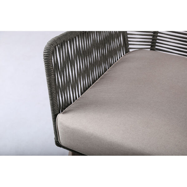 Explorer Marco Polo Lounge Chair in Eucalyptus Wood and Mixed Grey, image 5