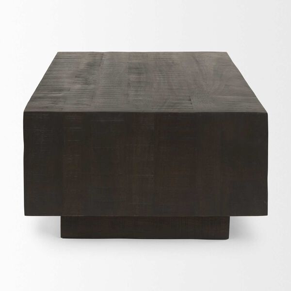 Hayden Dark Brown Wood Rectangular Coffee Table, image 3