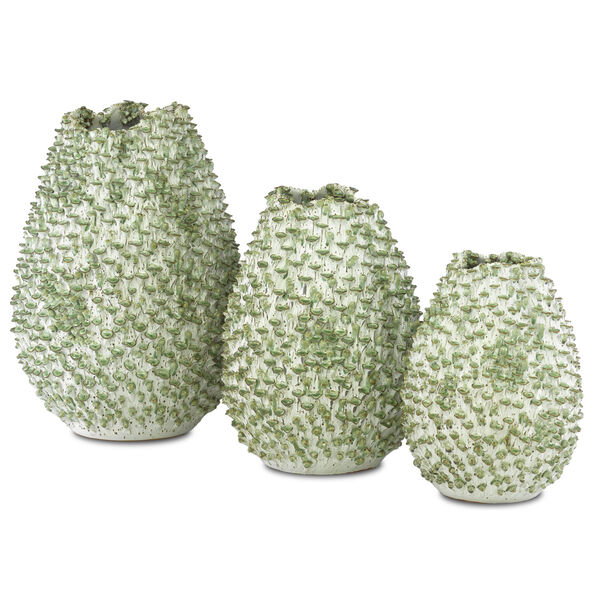 Milione White and Green Medium Vase, image 3
