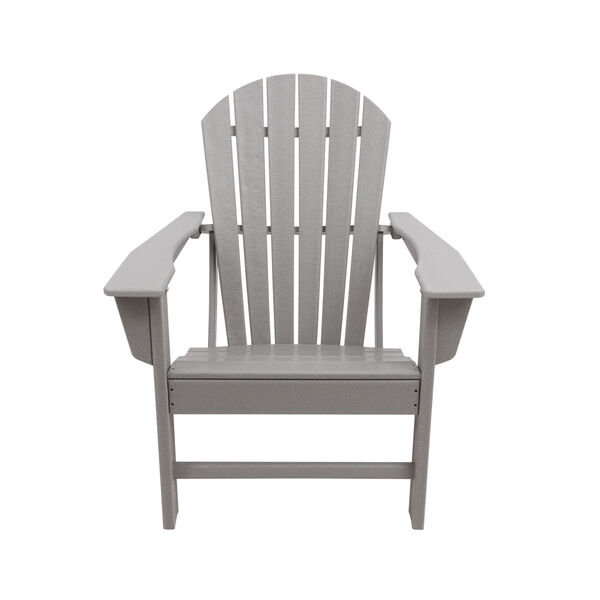 BellaGreen Gray Recycled Adirondack Chair - (Open Box), image 1