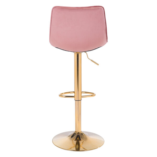Prima Pink and Gold Bar Stool, image 5