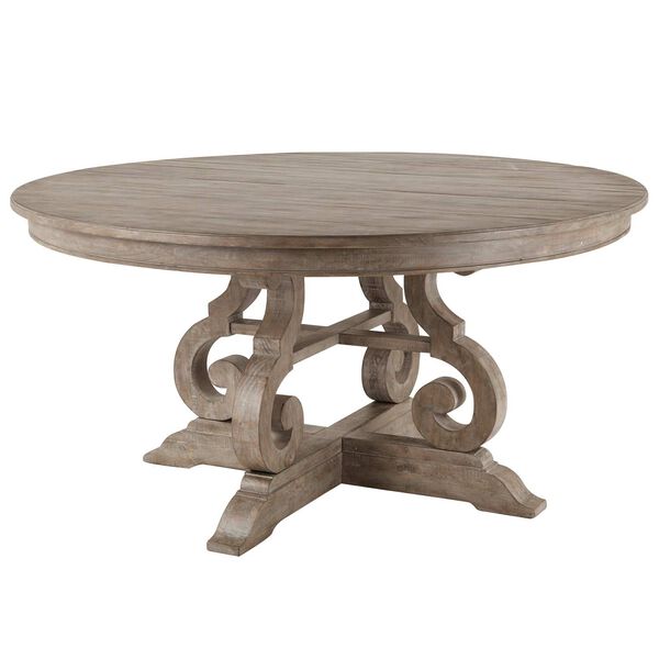 Tinley Park Dove Tail Grey Round Dining Table, image 1