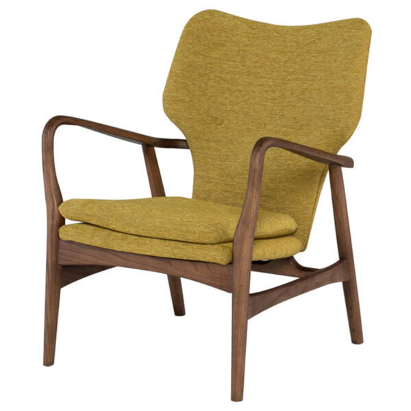 Patrik Yellow and Brown Occasional Chair, image 1