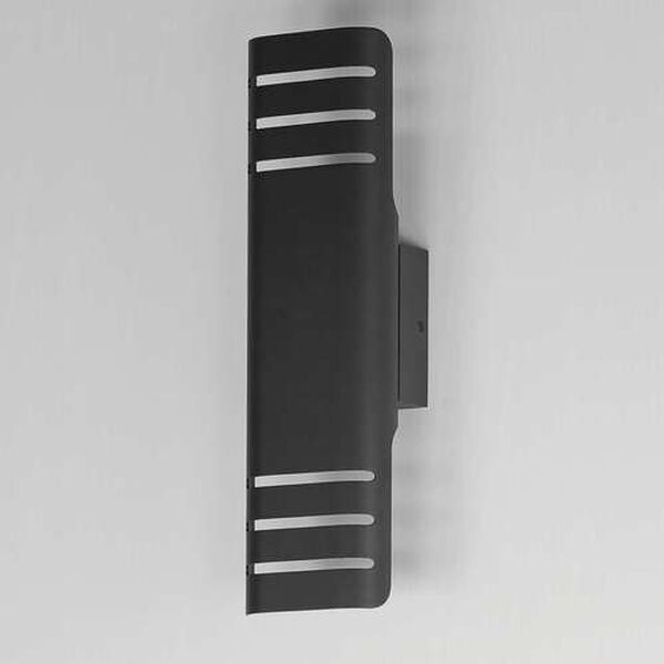 Lightray Black Two-Light LED Outdoor Wall Lamp, image 4
