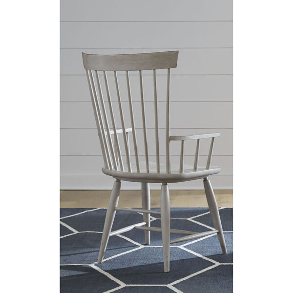 Belhaven Weathered Plank Windsor Arm Chair, image 4