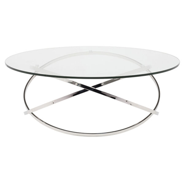 Corel Clear and Silver Coffee Table, image 2
