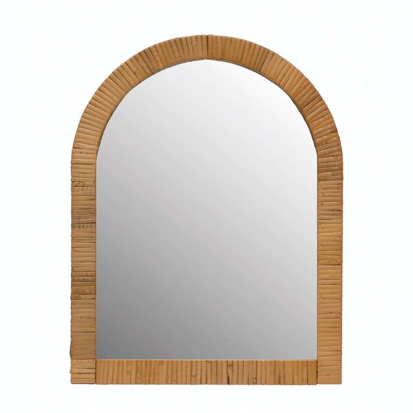 Natural Wood Framed 14 x 17-Inch Wall Mirror, image 1
