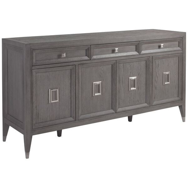 Signature Designs Gray and Brushed Nickel Appellation Buffet, image 1